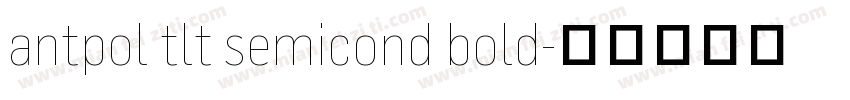antpol tlt semicond bold字体转换